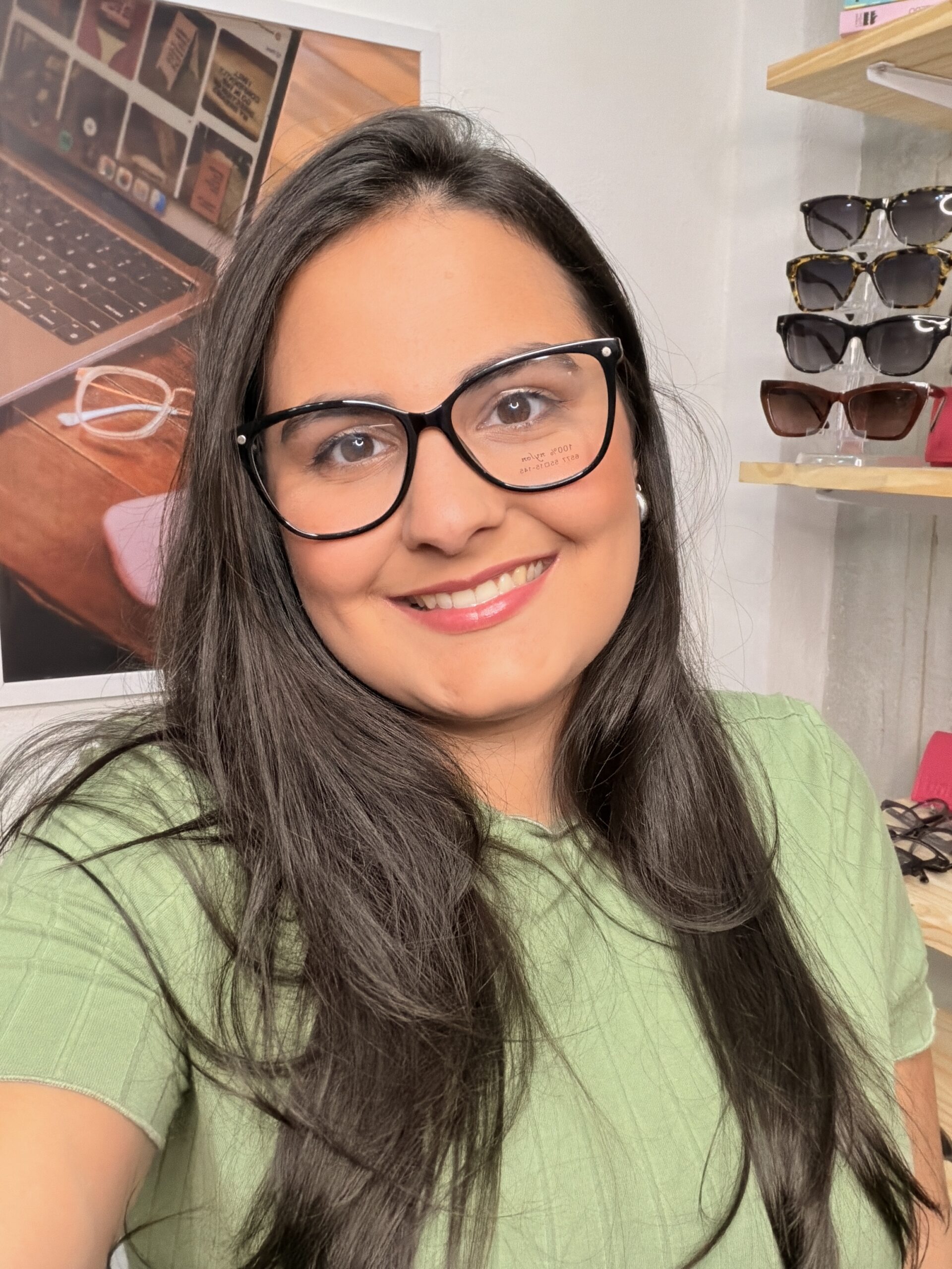 Armação Clip On Gatinho preta - Imagem 4